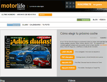 Tablet Screenshot of motorlife.es